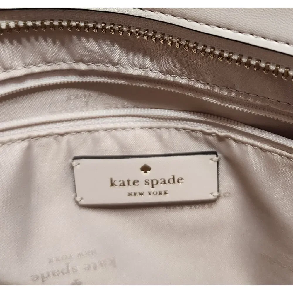 Kate Spade New Kristi Ivory Leather Satchel KA696 $399 Shoulder Bag Purse